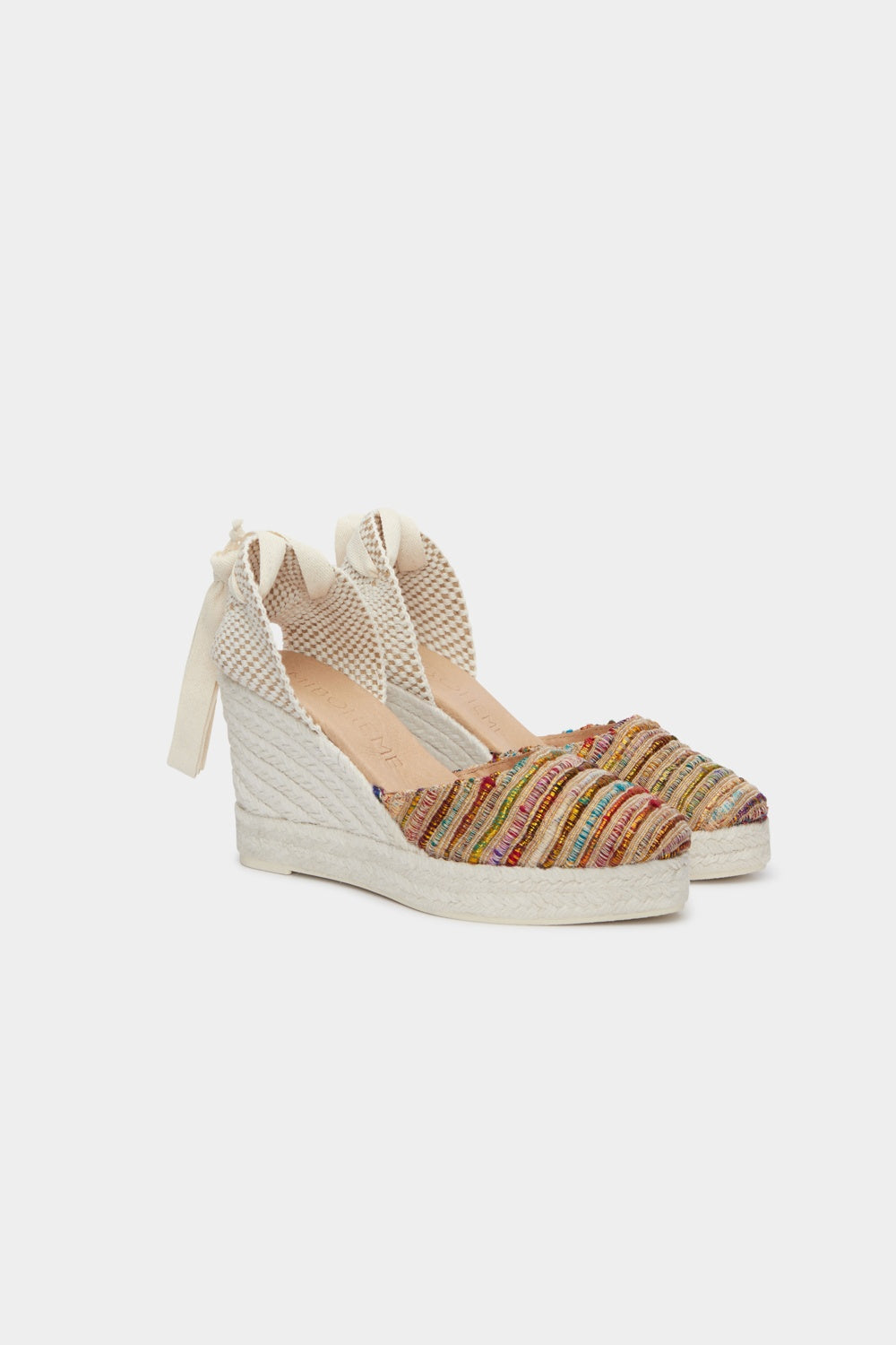 Olivia Silk Gold Stripes