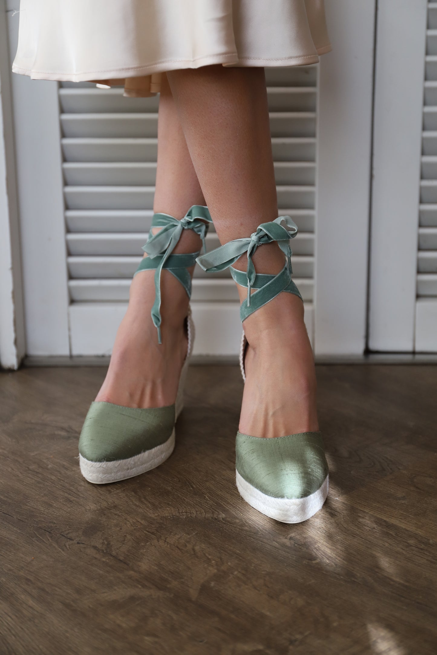 Olivia Green Silk