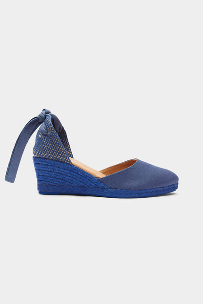 Olivia Blue Canvas Low