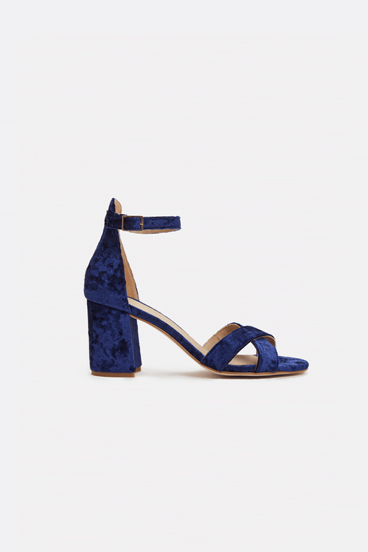 Clara Navy Blue Velvet