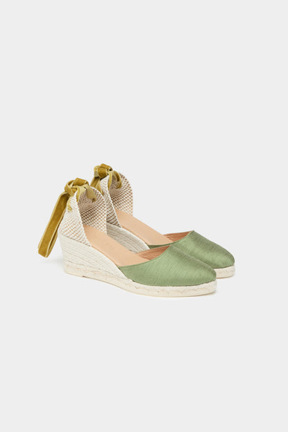 Olivia Green Silk Low