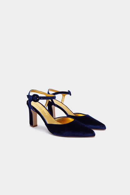 Carmen Navy Velvet